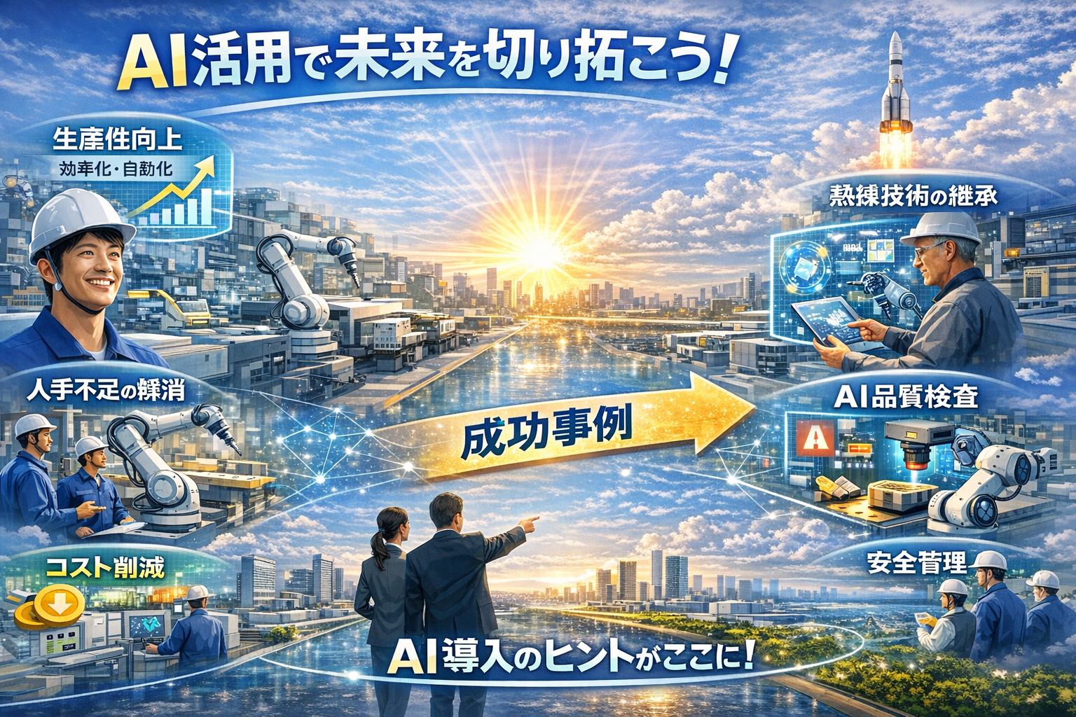 製造業におけるAI活用法！生産性を向上させる事例や導入手順を解説