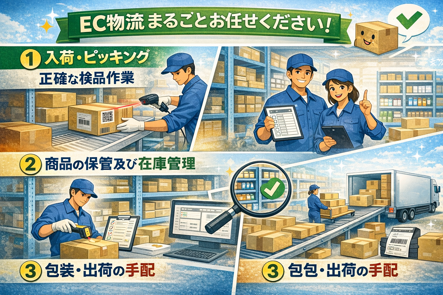 EC物流の課題を解決する方法とは？成功事例や業務フローも解説