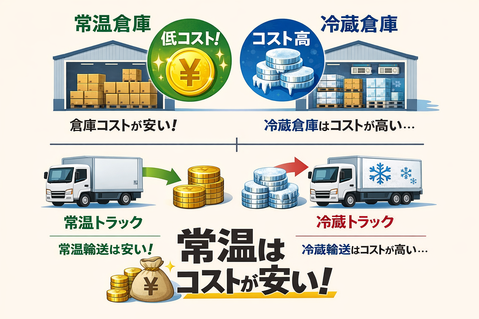 定温倉庫の温度帯とは？常温や冷蔵との違いと選び方を徹底解説します