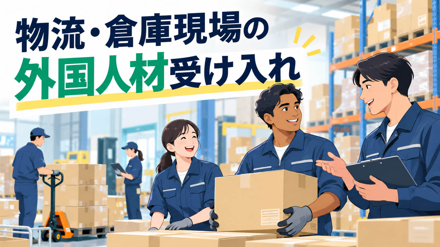 外国人材を物流・倉庫現場で受け入れるときの準備と定着化の進め方を徹底解説